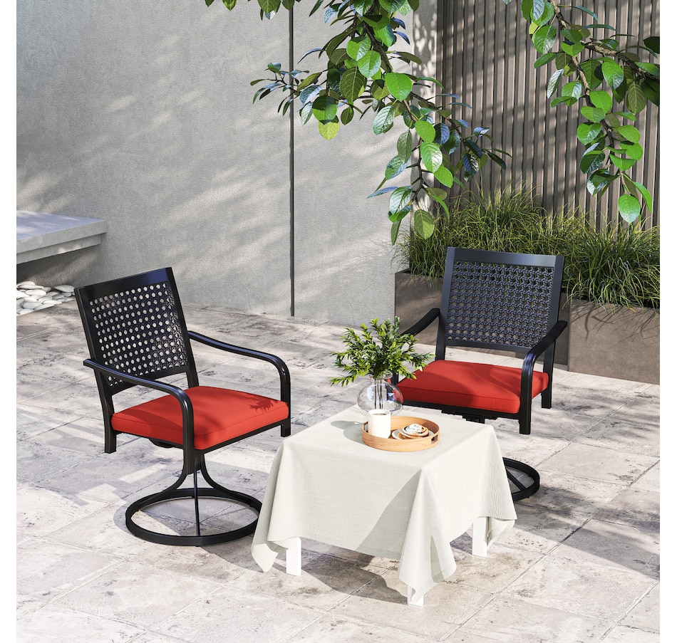Image 923160_ALTMORE8.jpg, Product 923-160 / Price $269.99, Outsunny 2 Pieces Patio Swivel Chairs with Cushion from Outsunny on TSC.ca's Home & Garden department