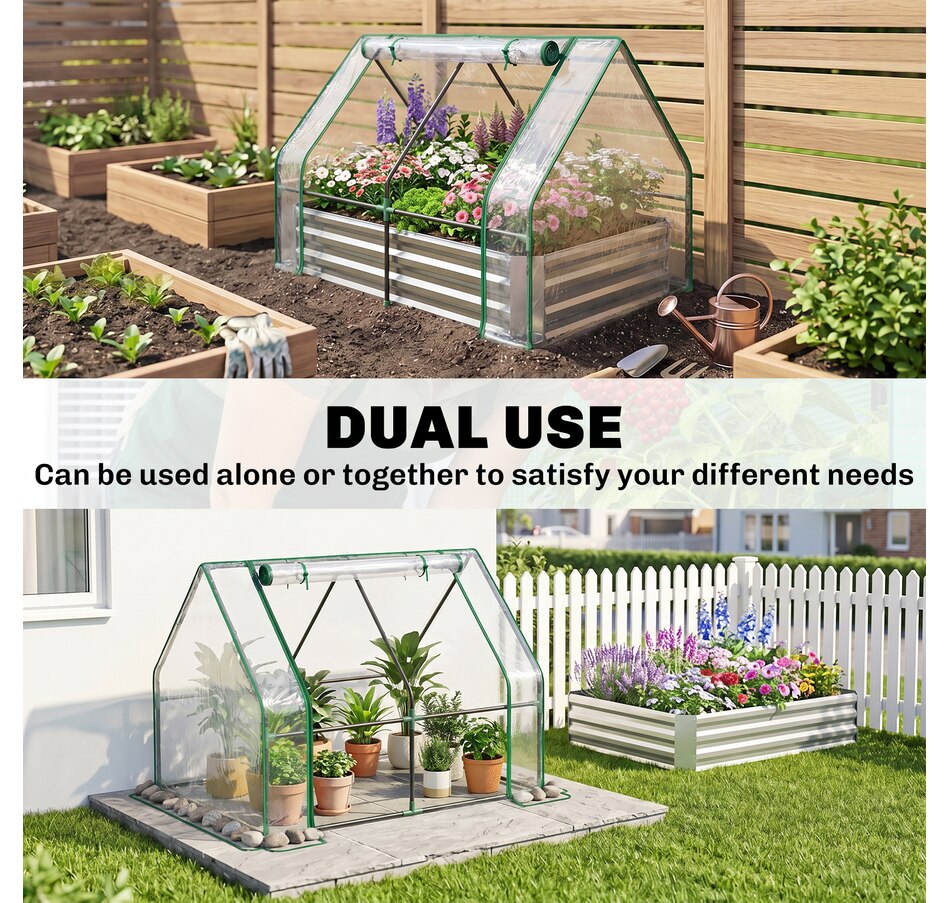 Image 923172_ALTMORE26.jpg, Product 923-172 / Price $72.99, Outsunny Greenhouse with Raised Garden Bed from Outsunny on TSC.ca's Home & Garden department