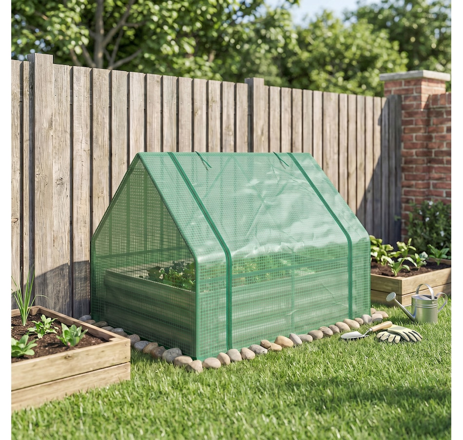 Image 923172_ALTMORE31.jpg, Product 923-172 / Price $72.99, Outsunny Greenhouse with Raised Garden Bed from Outsunny on TSC.ca's Home & Garden department