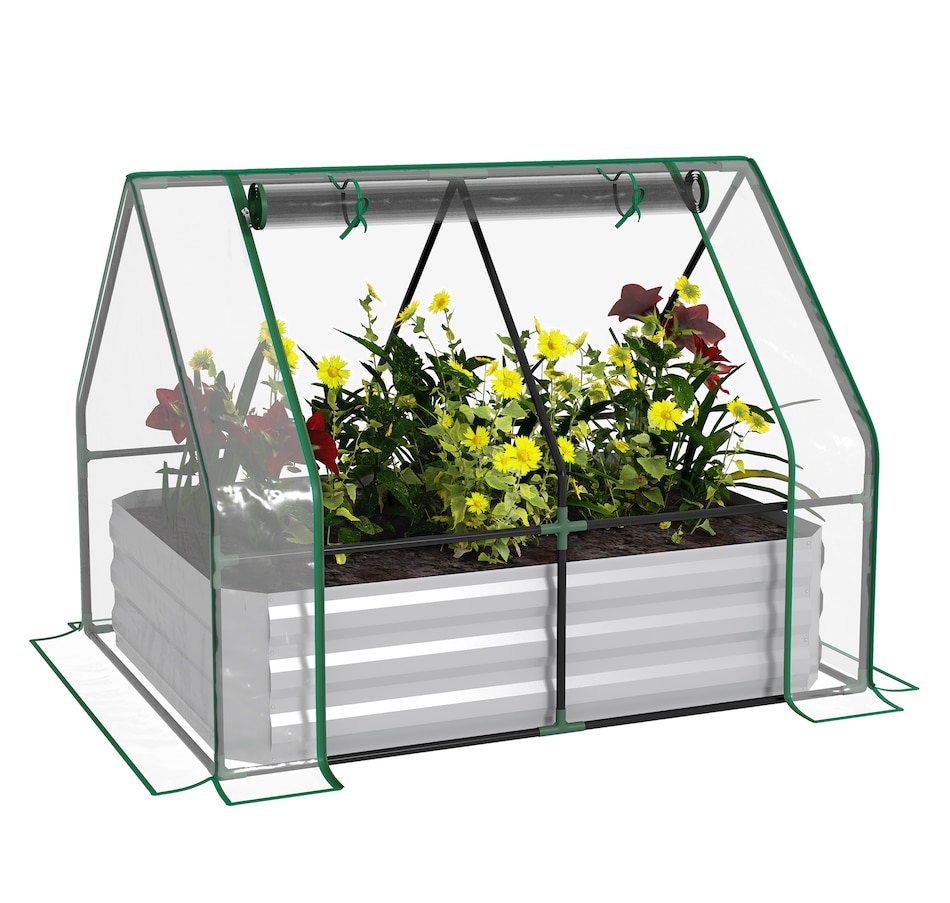 Image 923172_ST01.jpg, Product 923-172 / Price $72.99, Outsunny Greenhouse with Raised Garden Bed from Outsunny on TSC.ca's Home & Garden department