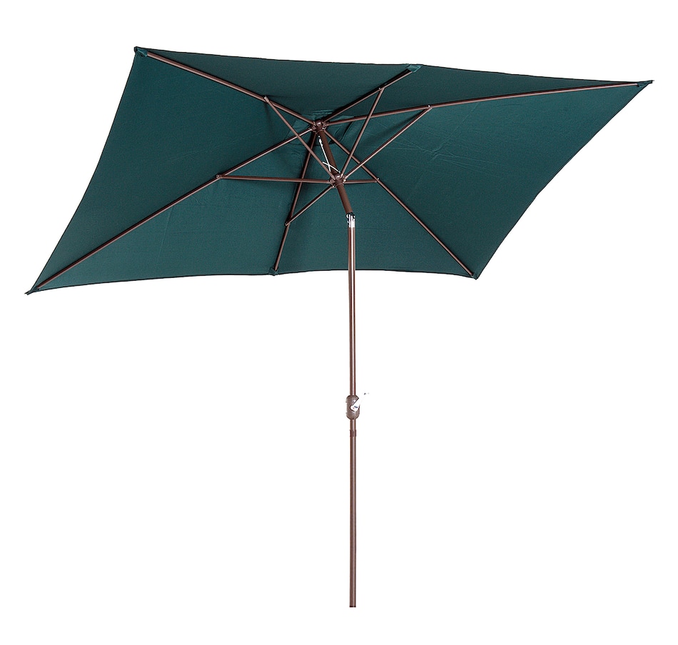 Image 923183.jpg, Product 923-183 / Price $84.99, Outsunny Patio Umbrella Garden Market Parasol with Crank Dark Green from Outsunny on TSC.ca's Home & Garden department