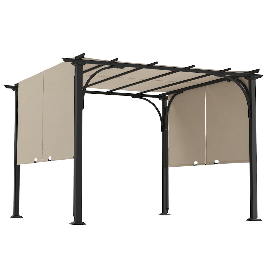 Image 923185.jpg, Product 923-185 / Price $319.99, Outsunny 10' x 10' Outdoor Pergola Patio Gazebo Canopy, Beige from Outsunny on TSC.ca's Home & Garden department