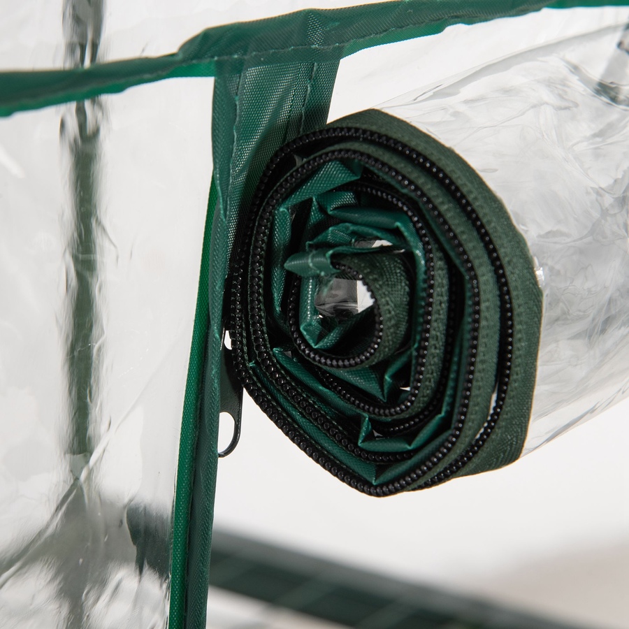 Image 923219_ALTMORE6.jpg, Product 923-219 / Price $49.99, Outsunny 3 Tier Mini Greenhouse Hot House, Zipper Door, 27"x19"x49", Clear from Outsunny on TSC.ca's Home & Garden department