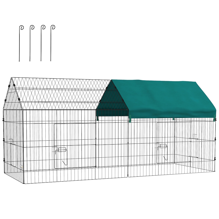Image 923255.jpg, Product 923-255 / Price $109.99, PawHut 87" Small Animal Cage for Chicken, Rabbits, Chinchillas with Roof from PawHut on TSC.ca's Home & Garden department