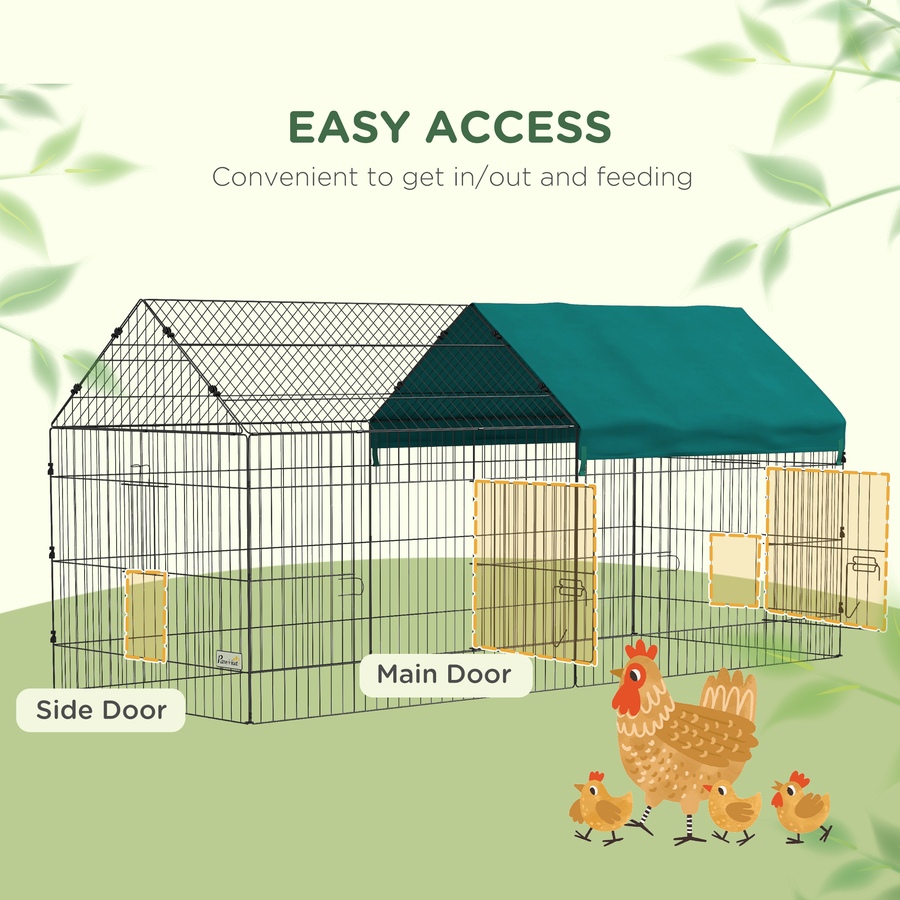 Image 923255_ALTMORE5.jpg, Product 923-255 / Price $109.99, PawHut 87" Small Animal Cage for Chicken, Rabbits, Chinchillas with Roof from PawHut on TSC.ca's Home & Garden department