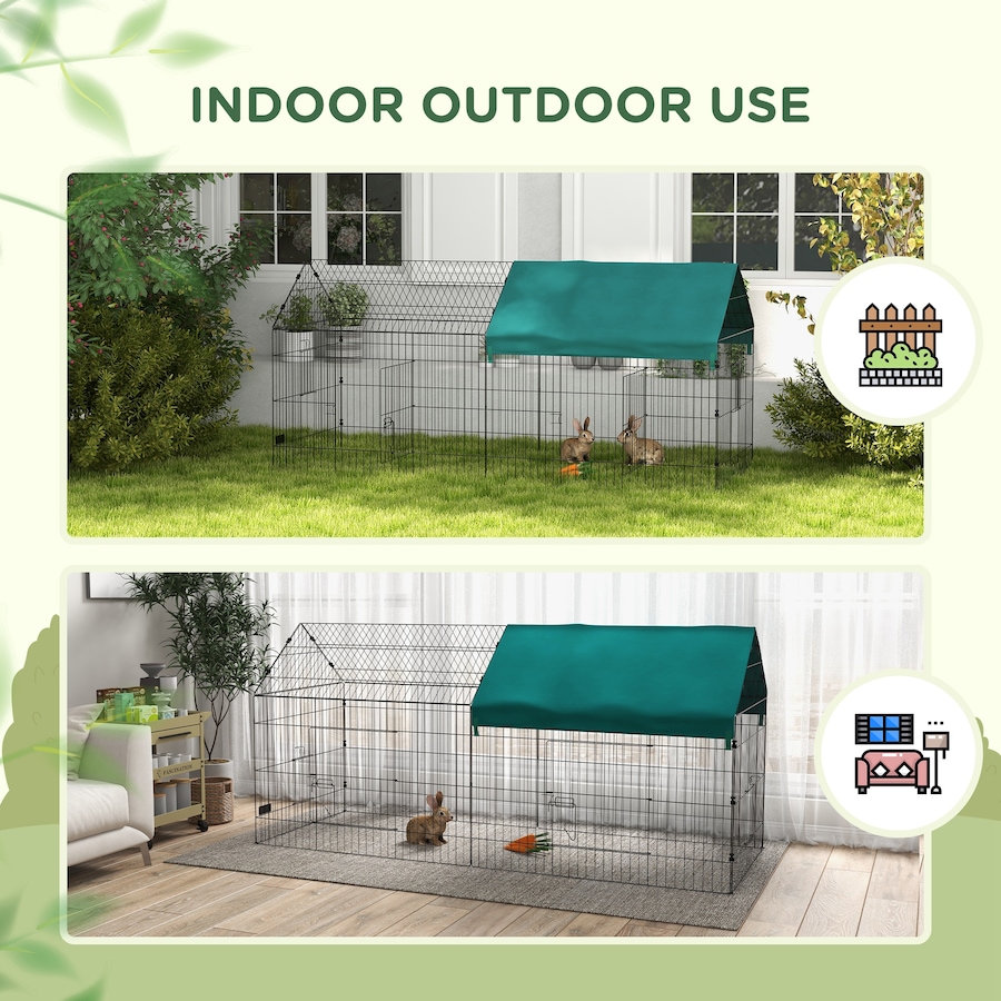 Image 923255_ALTMORE7.jpg, Product 923-255 / Price $109.99, PawHut 87" Small Animal Cage for Chicken, Rabbits, Chinchillas with Roof from PawHut on TSC.ca's Home & Garden department