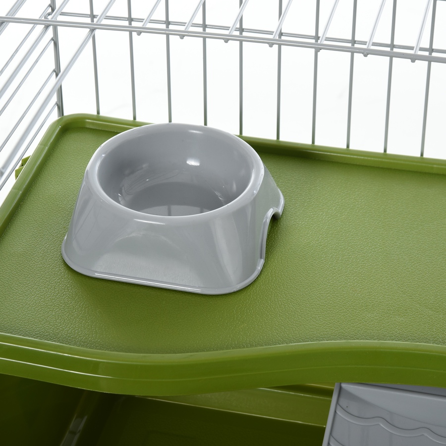 Image 923265_ALTMORE8.jpg, Product 923-265 / Price $99.00, PawHut Small Animal Cage with Food Dish, Water Bottle, Hay Feeder, Green from PawHut on TSC.ca's Home & Garden department
