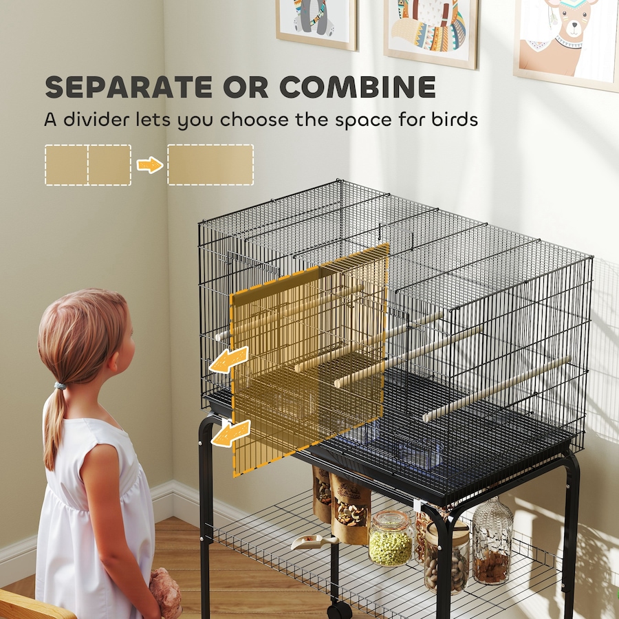 Image 923290_ALTMORE3.jpg, Product 923-290 / Price $109.99, PawHut 46" H Bird Cage, Parakeet Cages for Budgie, Lovebird, Canary from PawHut on TSC.ca's Home & Garden department
