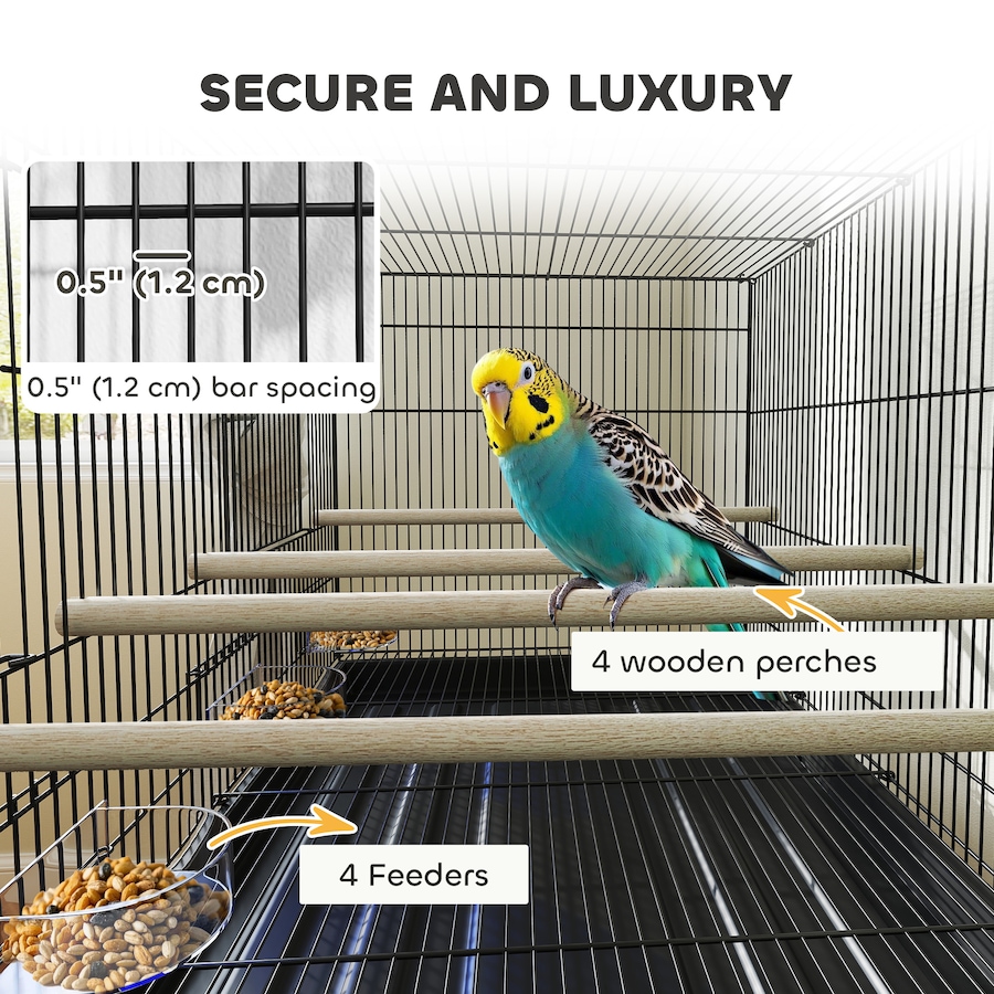 Image 923290_ALTMORE4.jpg, Product 923-290 / Price $109.99, PawHut 46" H Bird Cage, Parakeet Cages for Budgie, Lovebird, Canary from PawHut on TSC.ca's Home & Garden department