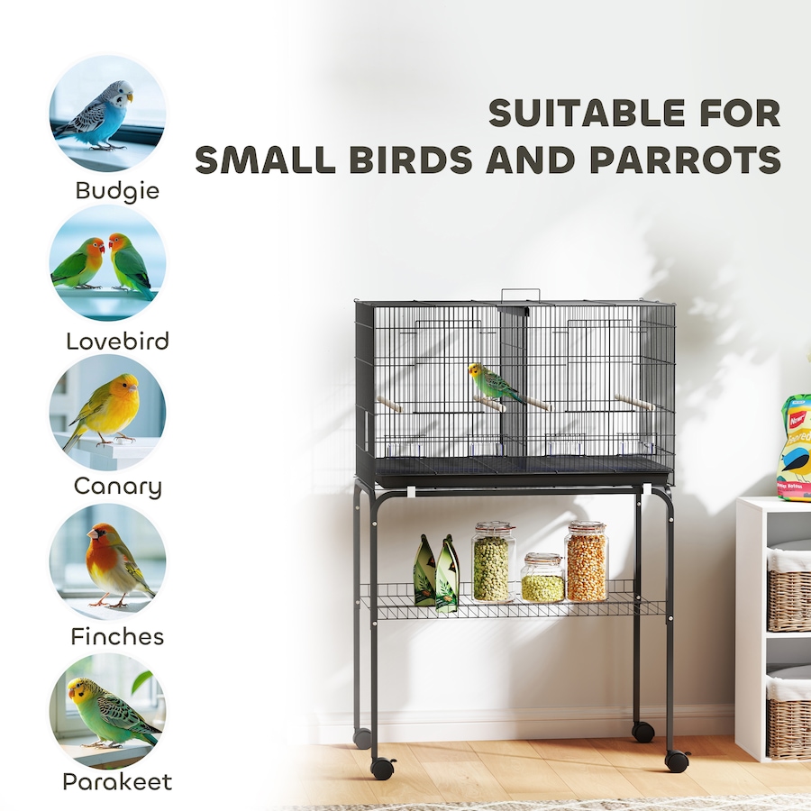 Image 923290_ALTMORE8.jpg, Product 923-290 / Price $109.99, PawHut 46" H Bird Cage, Parakeet Cages for Budgie, Lovebird, Canary from PawHut on TSC.ca's Home & Garden department