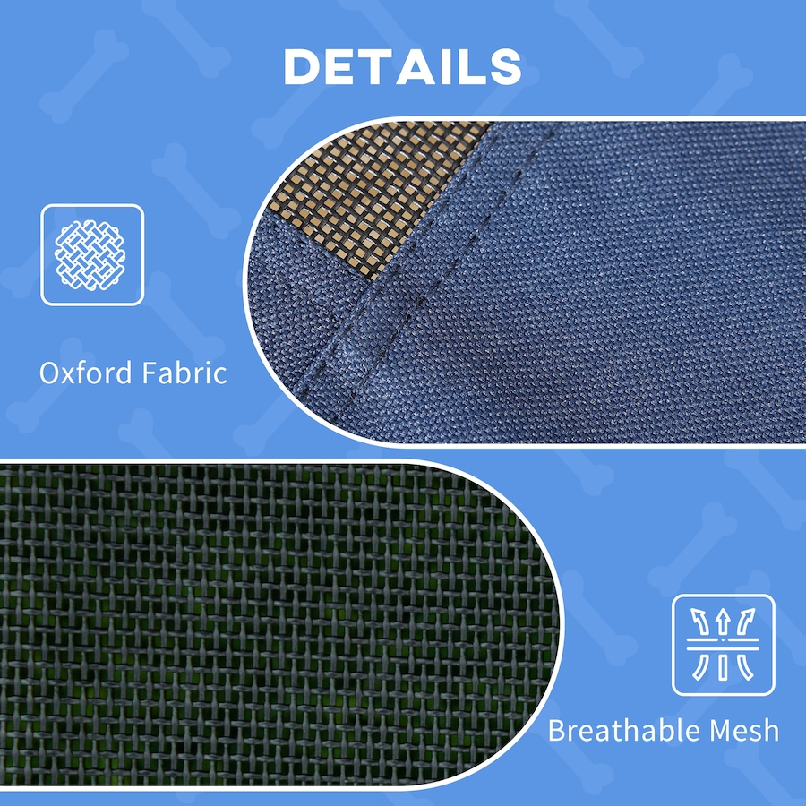 Image 923369_ALTMORE4.jpg, Product 923-369 / Price $54.99, PawHut Elevated Cooling Pet Bed Portable Raised Dog Cot with Canopy, Blue from PawHut on TSC.ca's Home & Garden department
