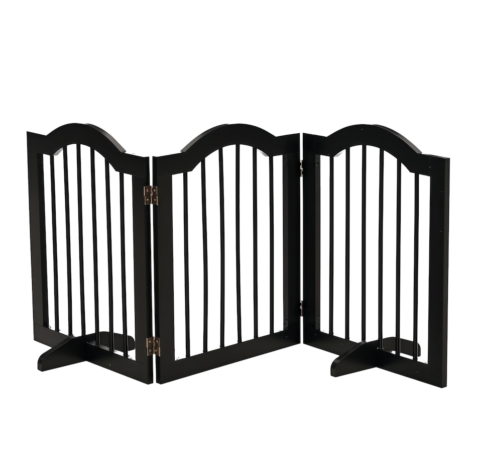 Image 923414.png, Product 923-414 / Price $79.99, PawHut 24"H Foldable Dog Gate, 3 Panels Freestanding Pet Gate Barriers from PawHut on TSC.ca's Home & Garden department