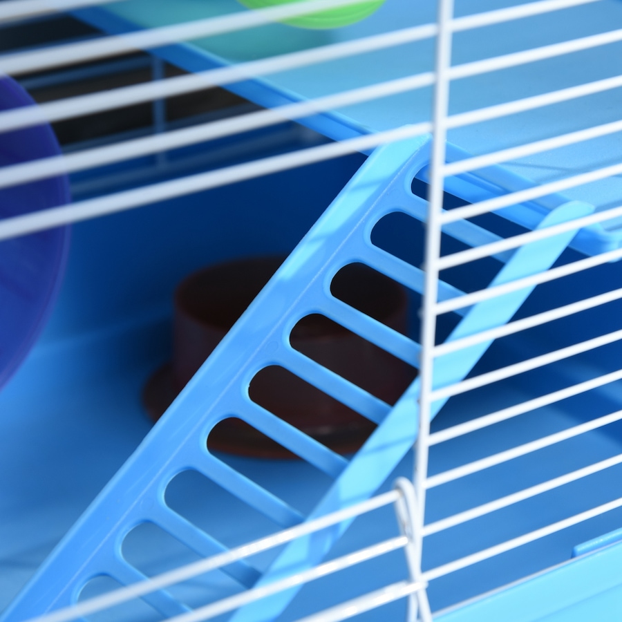 Image 923447_ALTMORE8.jpg, Product 923-447 / Price $51.99, PawHut 18" Large Hamster Cage, 2-Level Small Animal House, Blue from PawHut on TSC.ca's Home & Garden department