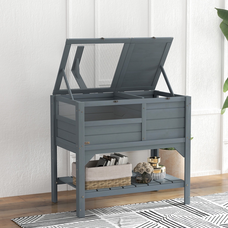 Image 923469_ALTMORE8.jpg, Product 923-469 / Price $137.99, PawHut Wooden Tortoise House Indoor W/ Shelf, Lamp Frame, Tray from PawHut on TSC.ca's Home & Garden department
