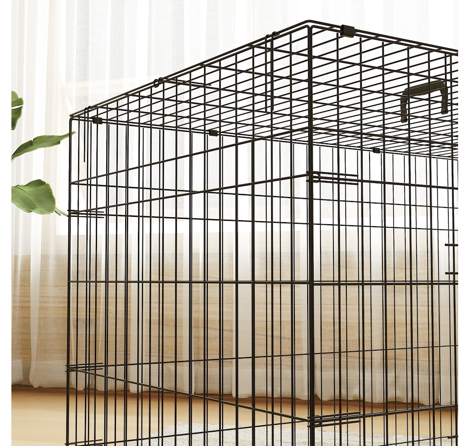 Image 923488_ALTMORE8.jpg, Product 923-488 / Price $118.99, PawHut 41" Dog Crate, Folding Metal Dog Kennel with 2 Doors, Tray, Cushion from PawHut on TSC.ca's Home & Garden department