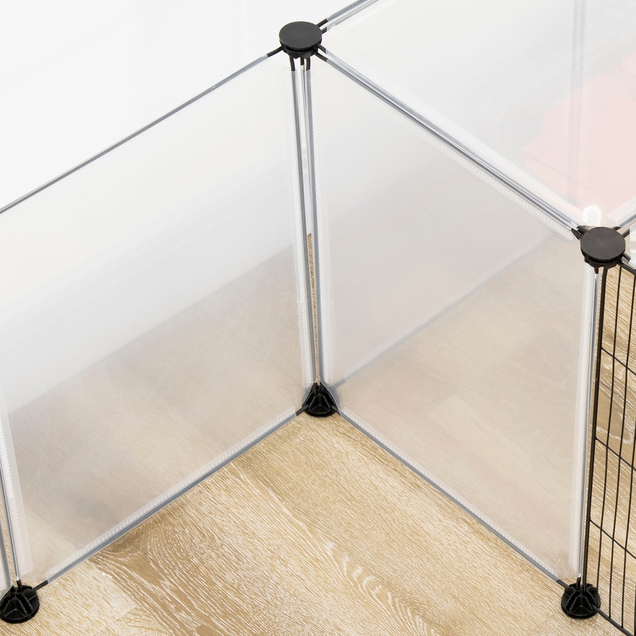 Image 923490_ALTMORE7.jpg, Product 923-490 / Price $55.99, PawHut Small Animal Cage, DIY Pet Playpen with Door, Top Cover, White from PawHut on TSC.ca's Home & Garden department