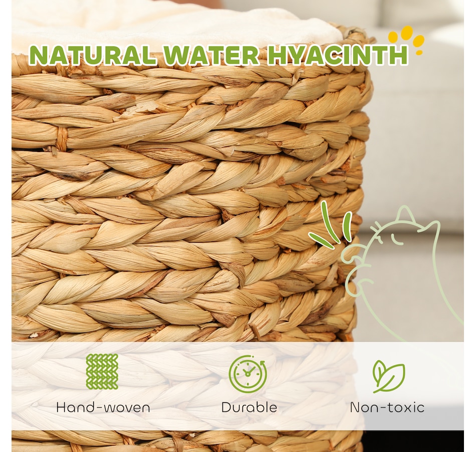 Image 923505_ALTMORE4.jpg, Product 923-505 / Price $85.74, 2-Storey Cat Condo Barrel, Small Cat Tree Tower with Cushions, Light Brown from PawHut on TSC.ca's Home & Garden department