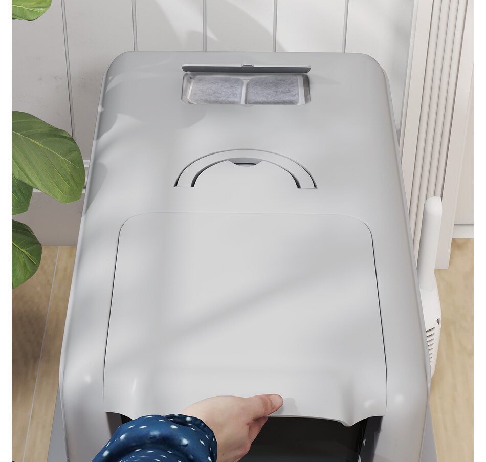 Image 923506_ALTMORE8.jpg, Product 923-506 / Price $72.99, PawHut Stainless Steel Cat Litter Box w/ Removable Lid & Scoop, Grey from PawHut on TSC.ca's Home & Garden department