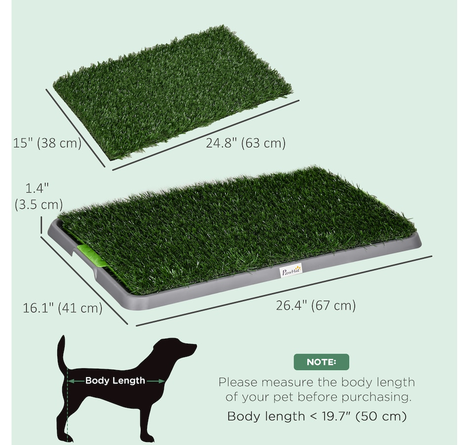 Image 923514_ALTMORE2.jpg, Product 923-514 / Price $50.99, PawHut Artificial Grass Pee Pad for Dogs Potty Training, 2 Packs from PawHut on TSC.ca's Home & Garden department