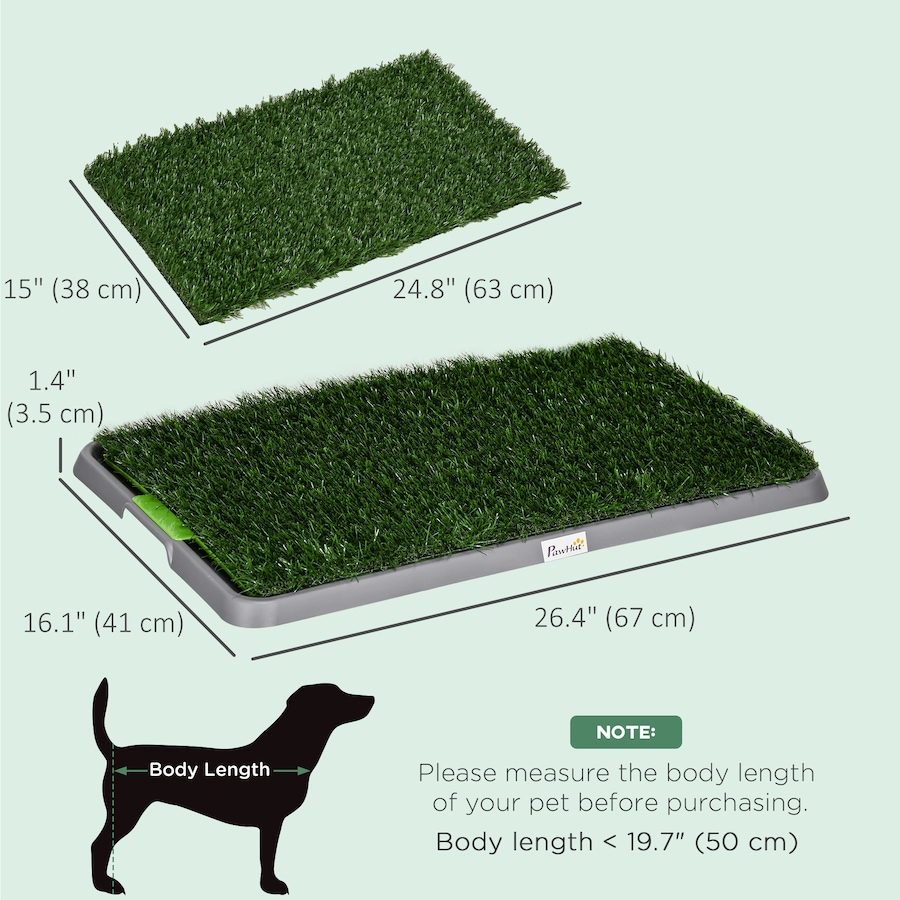 Image 923514_ALTMORE2.jpg, Product 923-514 / Price $53.99, PawHut Artificial Grass Pee Pad for Dogs Potty Training, 2 Packs from PawHut on TSC.ca's Home & Garden department