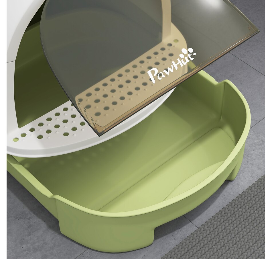 Image 923551_ALTMORE7.jpg, Product 923-551 / Price $49.99, PawHut Cat Litter Box, Enclosed Kitty Litter Box with Lid, Scoop, Green from PawHut on TSC.ca's Home & Garden department
