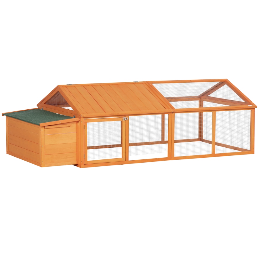 Image 923568.jpg, Product 923-568 / Price $229.99, Pawhut Chicken Run Large Chicken Coop with Nesting Box, Orange from PawHut on TSC.ca's Home & Garden department