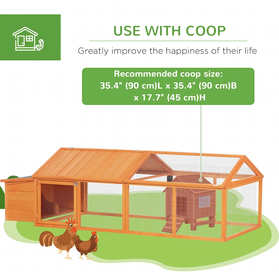 Image 923568_ALTMORE5.jpg, Product 923-568 / Price $229.99, Pawhut Chicken Run Large Chicken Coop with Nesting Box, Orange from PawHut on TSC.ca's Home & Garden department