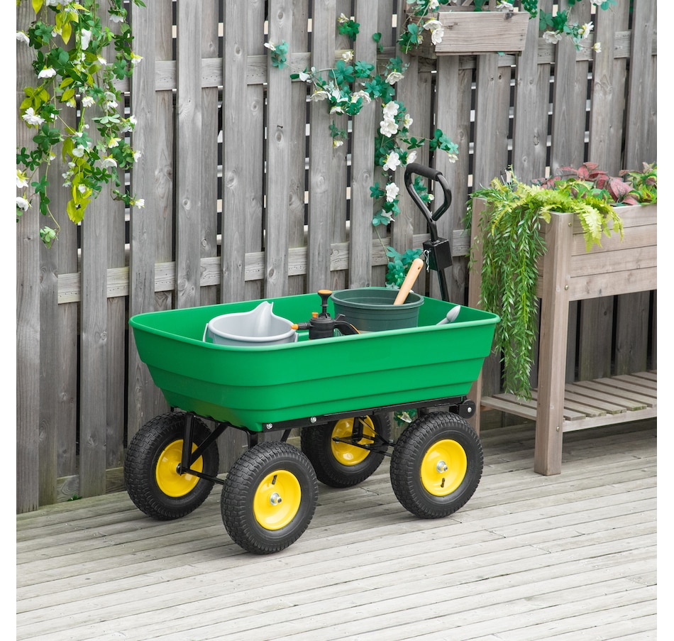 Image 926688_ALTMORE1.jpg, Product 926-688 / Price $174.99, Outsunny Garden Dump Cart Heavy Duty 440lbs Wagon from Outsunny on TSC.ca's Home & Garden department