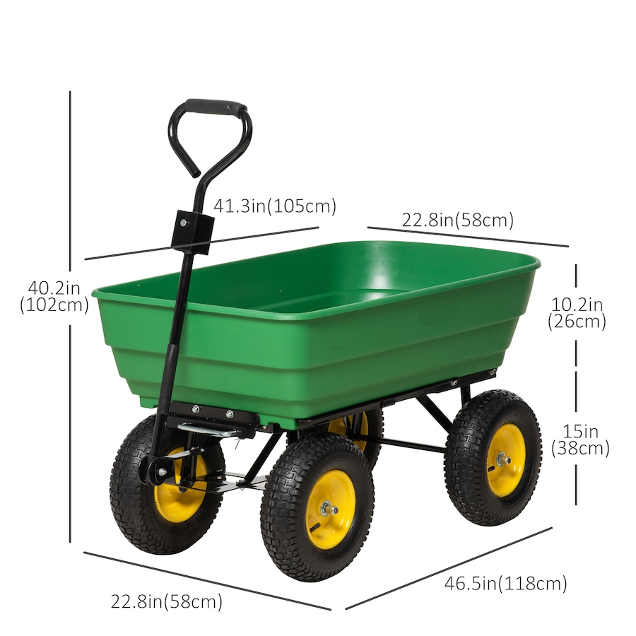 Image 926688_ALTMORE2.jpg, Product 926-688 / Price $165.99, Outsunny Garden Dump Cart Heavy Duty 440lbs Wagon from Outsunny on TSC.ca's Home & Garden department