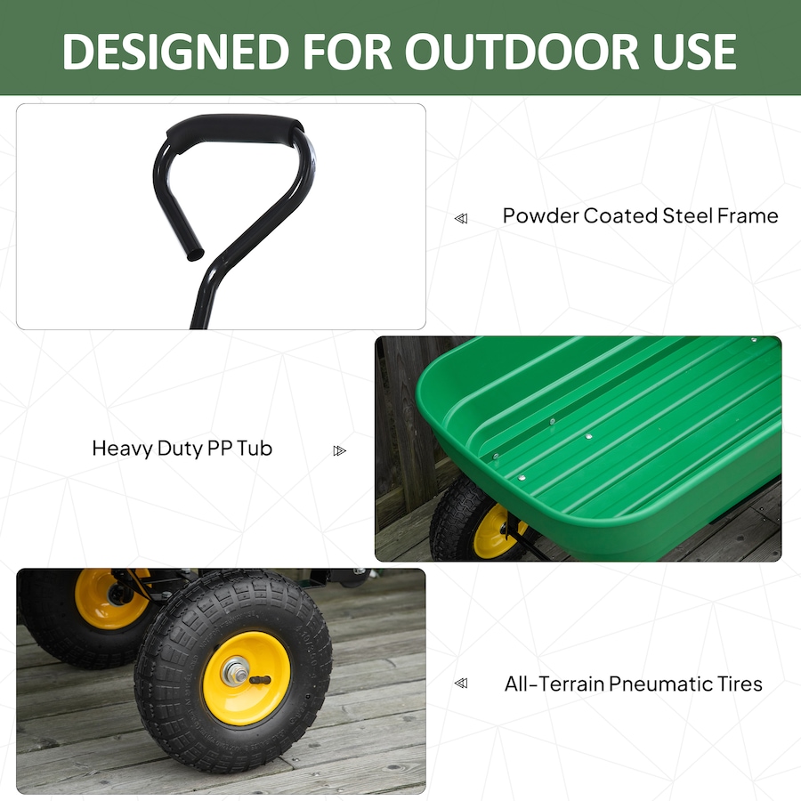Image 926688_ALTMORE4.jpg, Product 926-688 / Price $165.99, Outsunny Garden Dump Cart Heavy Duty 440lbs Wagon from Outsunny on TSC.ca's Home & Garden department