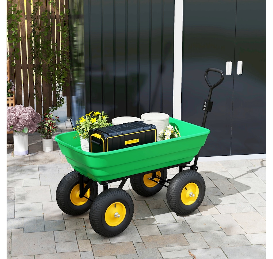 Image 926688_ALTMORE8.jpg, Product 926-688 / Price $174.99, Outsunny Garden Dump Cart Heavy Duty 440lbs Wagon from Outsunny on TSC.ca's Home & Garden department