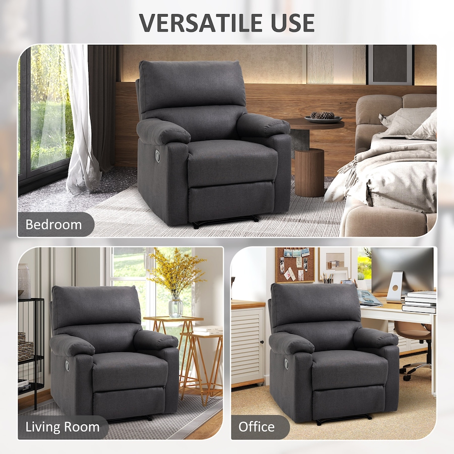 Image 926690_ALTMORE15.jpg, Product 926-690 / Price $399.99 - $409.99, HOMCOM Recliner Sofa Manual Reclining Chair with Footrest for Living Room from HOMCOM on TSC.ca's Home & Garden department
