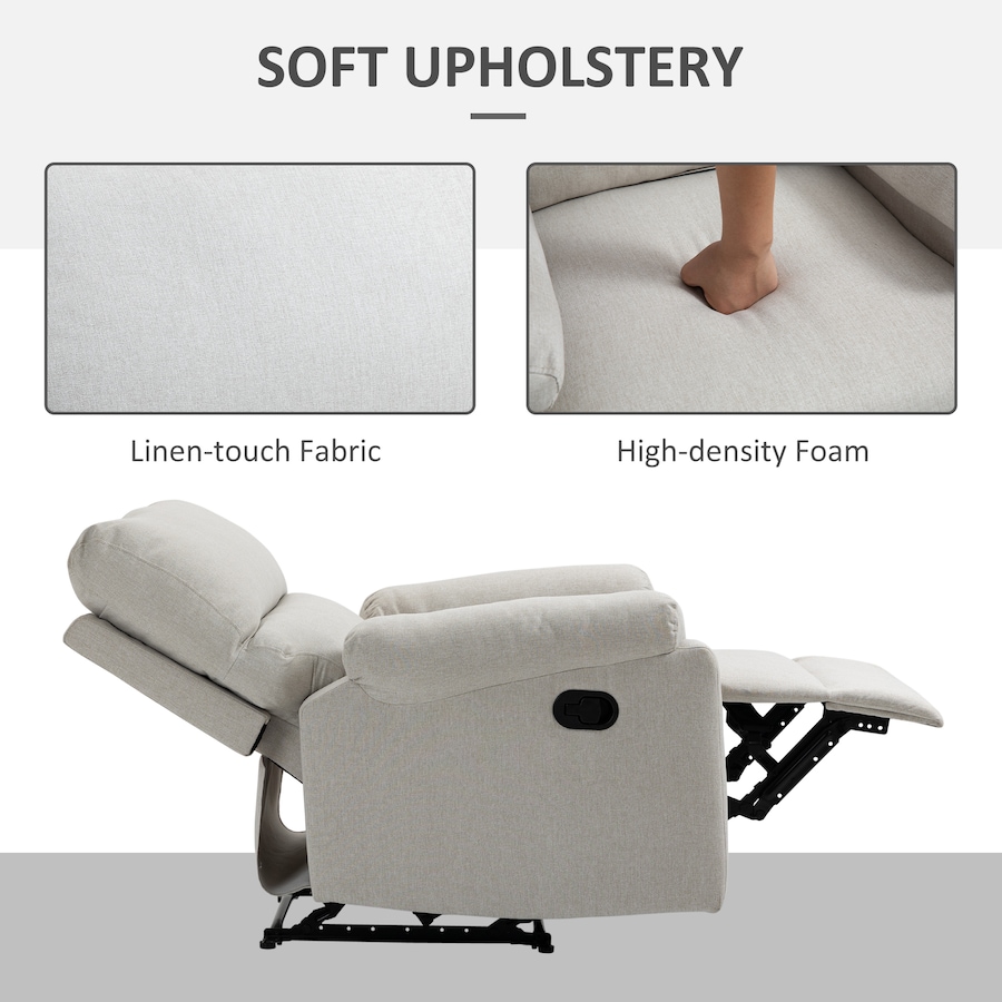 Image 926690_ALTMORE4.jpg, Product 926-690 / Price $399.99 - $409.99, HOMCOM Recliner Sofa Manual Reclining Chair with Footrest for Living Room from HOMCOM on TSC.ca's Home & Garden department