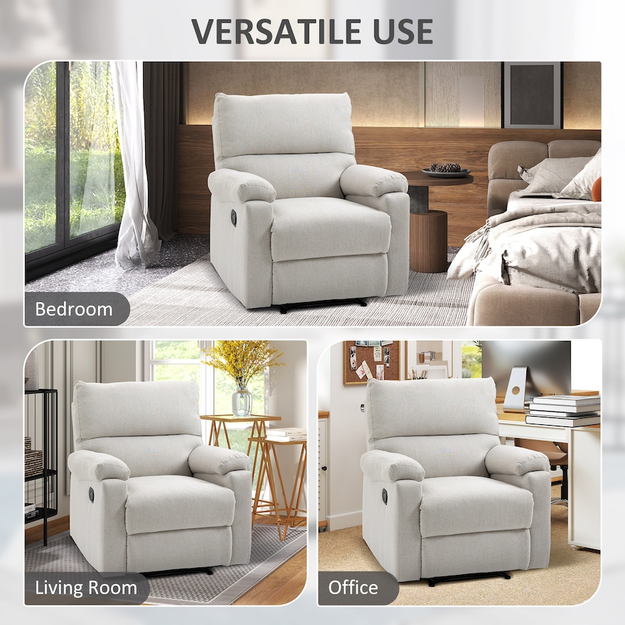 Image 926690_ALTMORE6.jpg, Product 926-690 / Price $399.99 - $409.99, HOMCOM Recliner Sofa Manual Reclining Chair with Footrest for Living Room from HOMCOM on TSC.ca's Home & Garden department