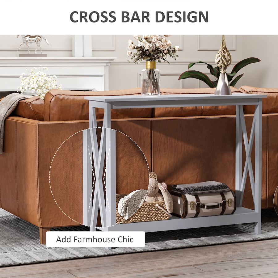 Image 926692_ALTMORE14.jpg, Product 926-692 / Price $84.99, HOMCOM 2 Tier Console Table Sofa Side Table w/ Storage Shelf for Entryway from HOMCOM on TSC.ca's Home & Garden department