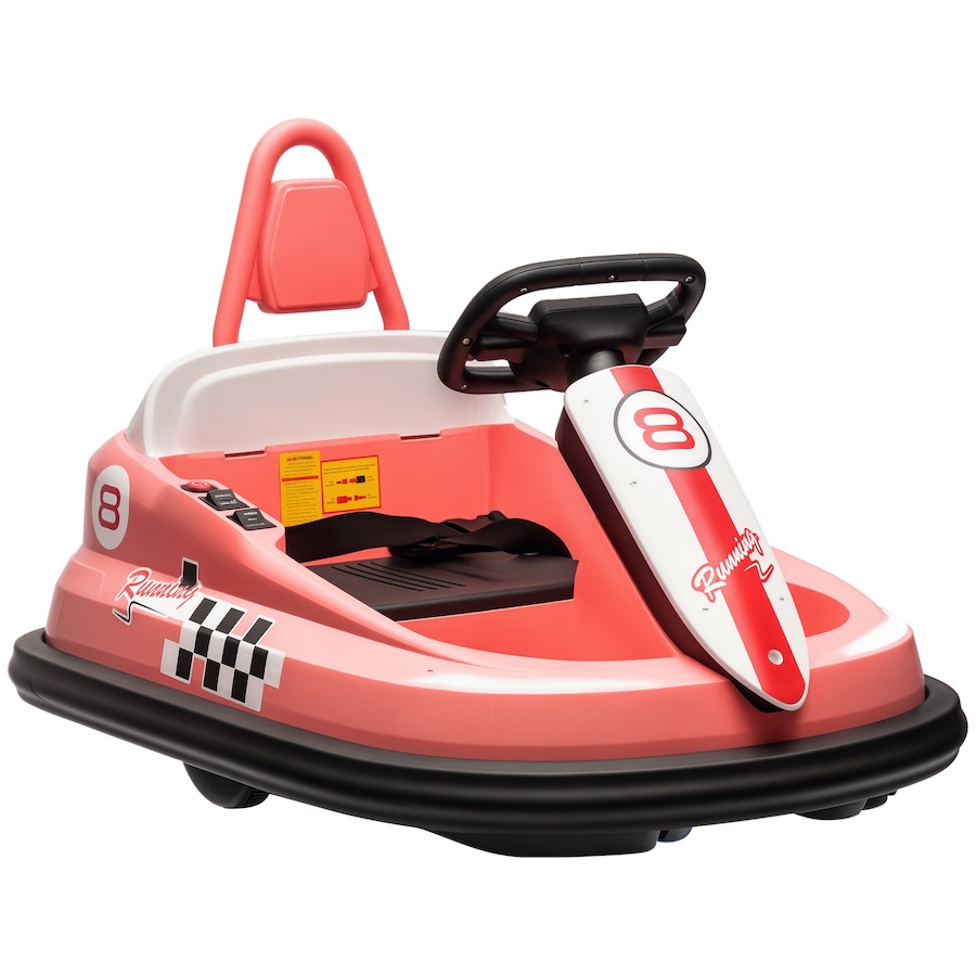 Image 926697.jpg, Product 926-697 / Price $112.28, Aosom 6V 360° Rotation Kids Bumper Car w/ Music, Horn and Lights Pink from Aosom on TSC.ca's Toys & Hobbies department