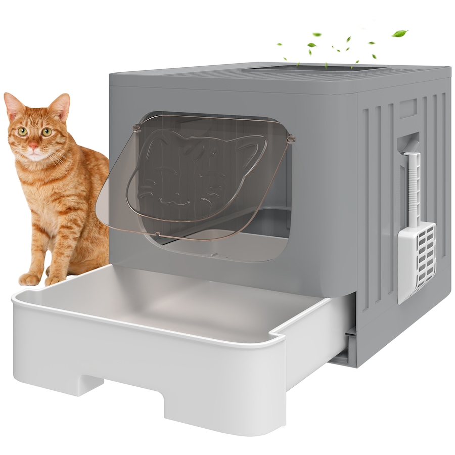 Image 926707.jpg, Product 926-707 / Price $46.99, PawHut Cat Litter Box with Drawer Tray, Lid, Scoop, Easy Cleaning from PawHut on TSC.ca's Home & Garden department