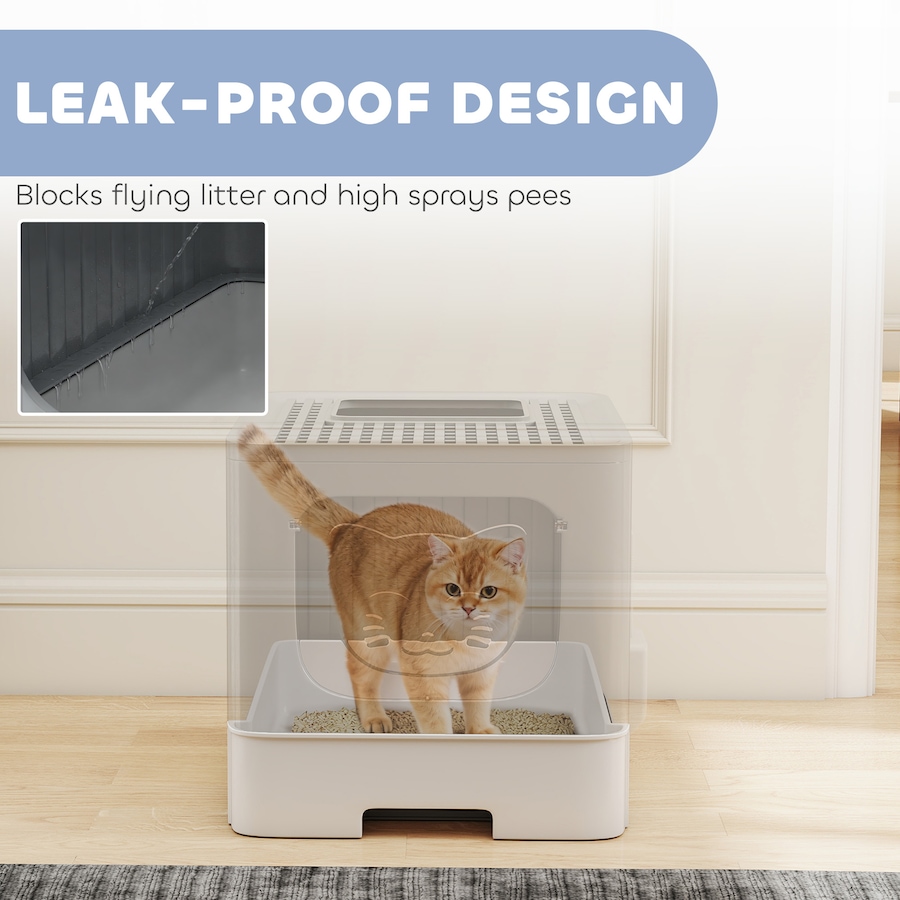 Image 926707_ALTMORE5.jpg, Product 926-707 / Price $46.99, PawHut Cat Litter Box with Drawer Tray, Lid, Scoop, Easy Cleaning from PawHut on TSC.ca's Home & Garden department