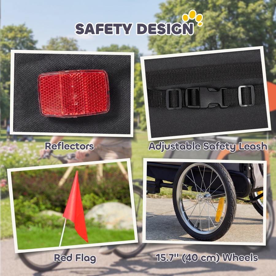 Image 926708_ALTMORE5.jpg, Product 926-708 / Price $149.99, PawHut Dog Bike Trailer, Pet Cart Wagon Cart Carrier Attachment from PawHut on TSC.ca's Home & Garden department