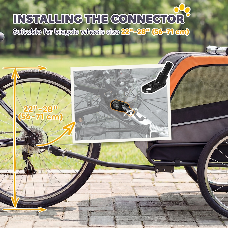Image 926708_ALTMORE8.jpg, Product 926-708 / Price $149.99, PawHut Dog Bike Trailer, Pet Cart Wagon Cart Carrier Attachment from PawHut on TSC.ca's Home & Garden department