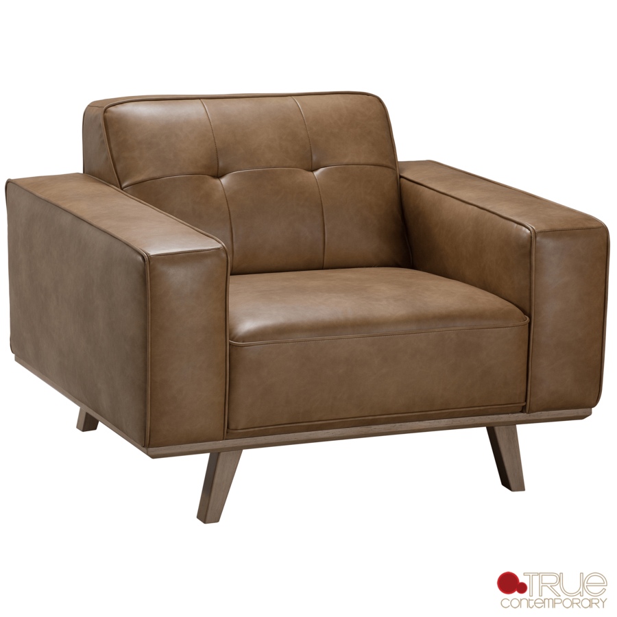 Image 926719_ALTMORE1.png, Product 926-719 / Price $939.99, True Contemporary Sterling 43" Tufted Chair in Premium Tan Faux Leather from True Contemporary on TSC.ca's Home & Garden department