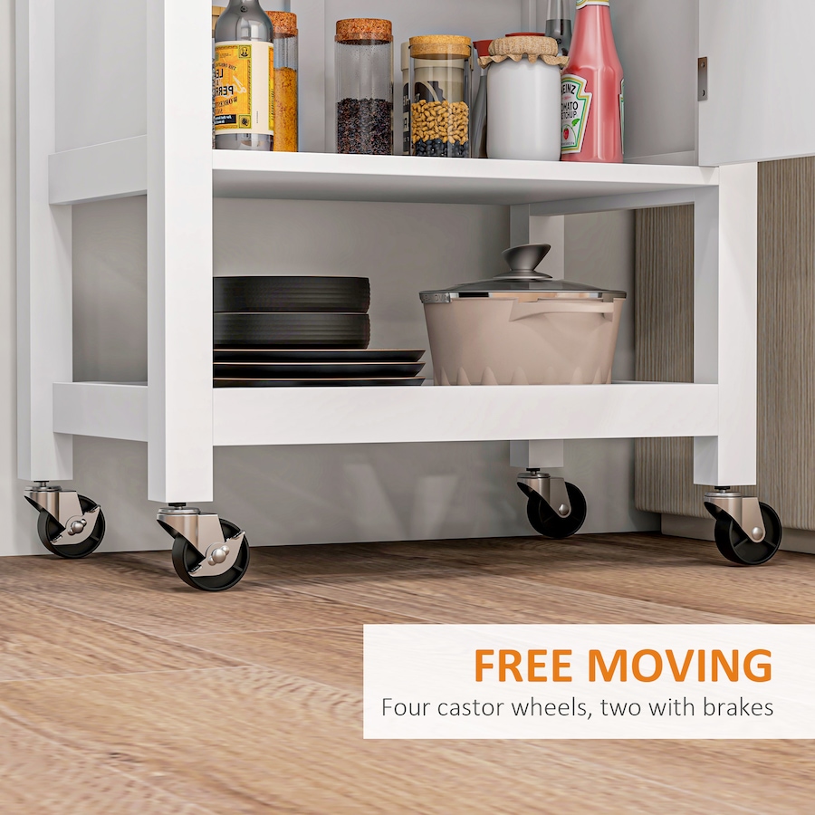 Image 926723_ALTMORE13.jpg, Product 926-723 / Price $124.99 - $135.79, HOMCOM Kitchen Cart on Wheels with Towel Rack, Drawer, Shelf and Cabinet from HOMCOM on TSC.ca's Home & Garden department