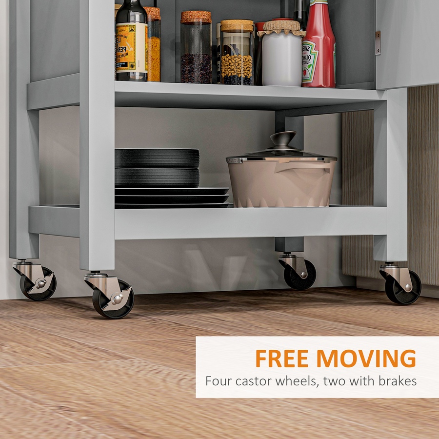 Image 926723_ALTMORE21.jpg, Product 926-723 / Price $124.99 - $135.79, HOMCOM Kitchen Cart on Wheels with Towel Rack, Drawer, Shelf and Cabinet from HOMCOM on TSC.ca's Home & Garden department
