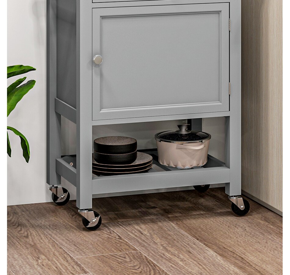 Image 926723_ALTMORE25.jpg, Product 926-723 / Price $139.99, HOMCOM Kitchen Cart on Wheels with Towel Rack, Drawer, Shelf and Cabinet from HOMCOM on TSC.ca's Home & Garden department