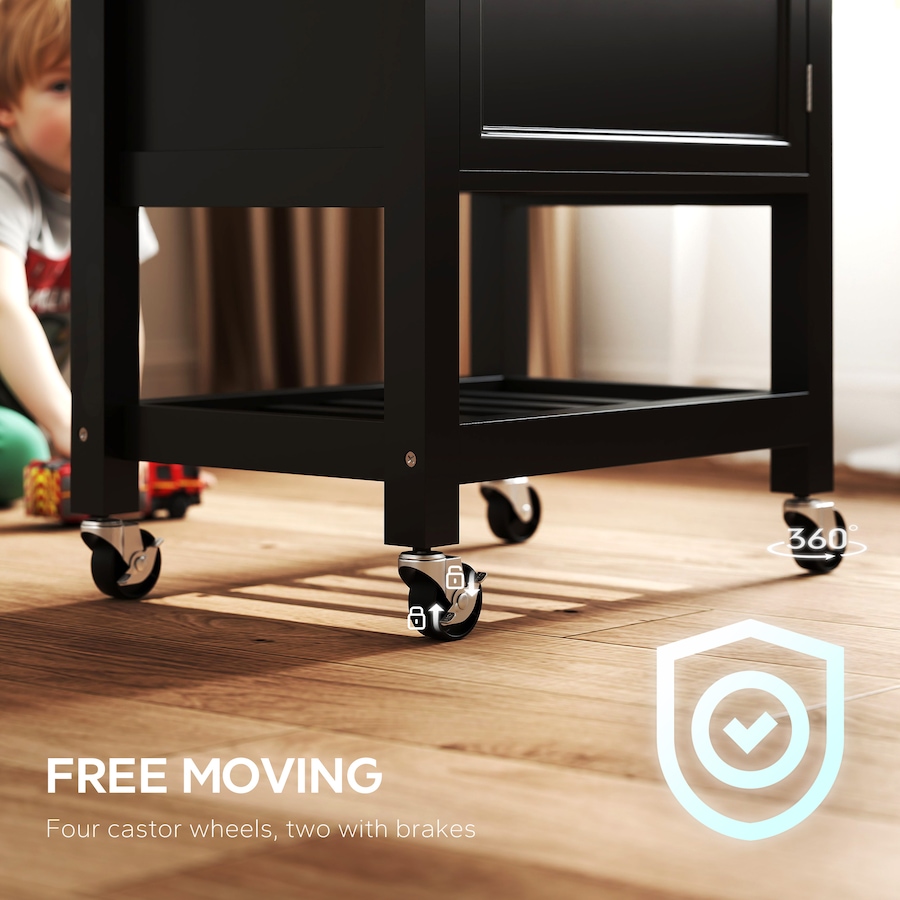 Image 926723_ALTMORE29.jpg, Product 926-723 / Price $124.99 - $135.79, HOMCOM Kitchen Cart on Wheels with Towel Rack, Drawer, Shelf and Cabinet from HOMCOM on TSC.ca's Home & Garden department