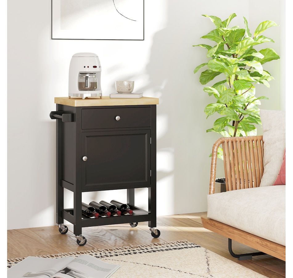 Image 926723_ALTMORE6.jpg, Product 926-723 / Price $139.99, HOMCOM Kitchen Cart on Wheels with Towel Rack, Drawer, Shelf and Cabinet from HOMCOM on TSC.ca's Home & Garden department