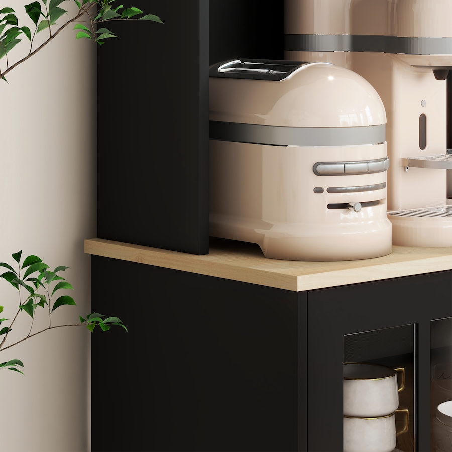Image 926726_ALTMORE17.jpg, Product 926-726 / Price $239.99 - $244.99, HOMCOM Kitchen Pantry with 3 Storage Cabinets, 2 Open Shelves, Countertop from HOMCOM on TSC.ca's Home & Garden department