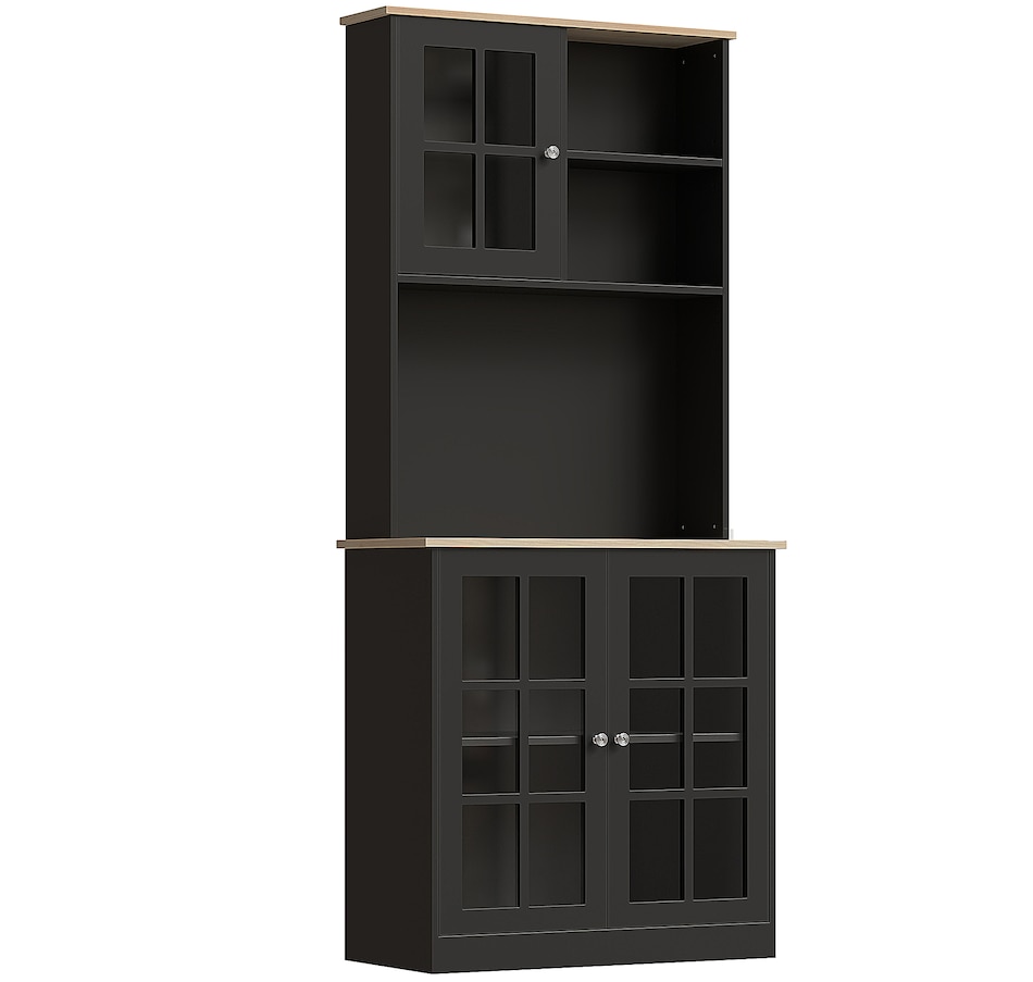 Image 926726_ST02.jpg, Product 926-726 / Price $244.99 - $274.99, HOMCOM Kitchen Pantry with 3 Storage Cabinets, 2 Open Shelves, Countertop from HOMCOM on TSC.ca's Home & Garden department