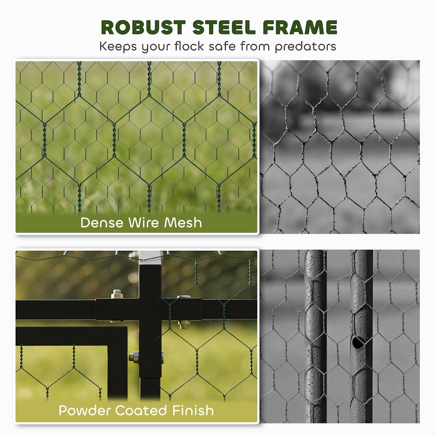 Image 926742_ALTMORE5.jpg, Product 926-742 / Price $146.99, PawHut Metal Chicken Coop, Chicken Run with Waterproof & Anti-UV Cover from PawHut on TSC.ca's Home & Garden department