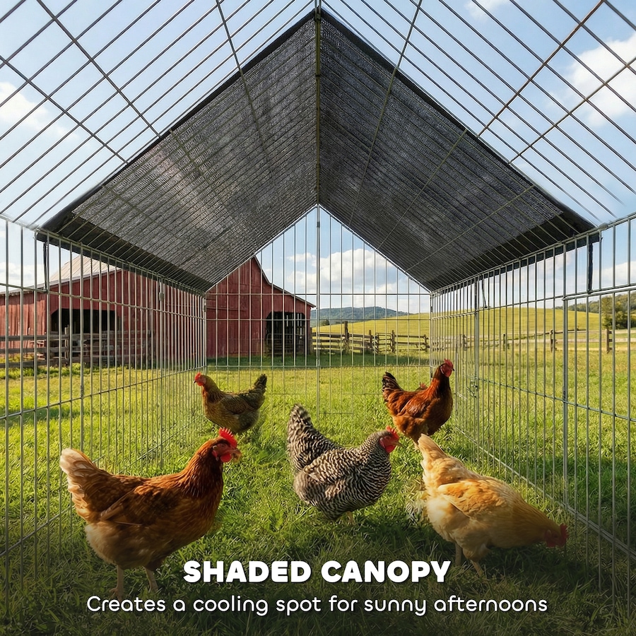 Image 926743_ALTMORE5.jpg, Product 926-743 / Price $82.99, PawHut Metal Chicken Coop Small Animal Cage 71" x 29.5" x 29.5" Black from PawHut on TSC.ca's Home & Garden department